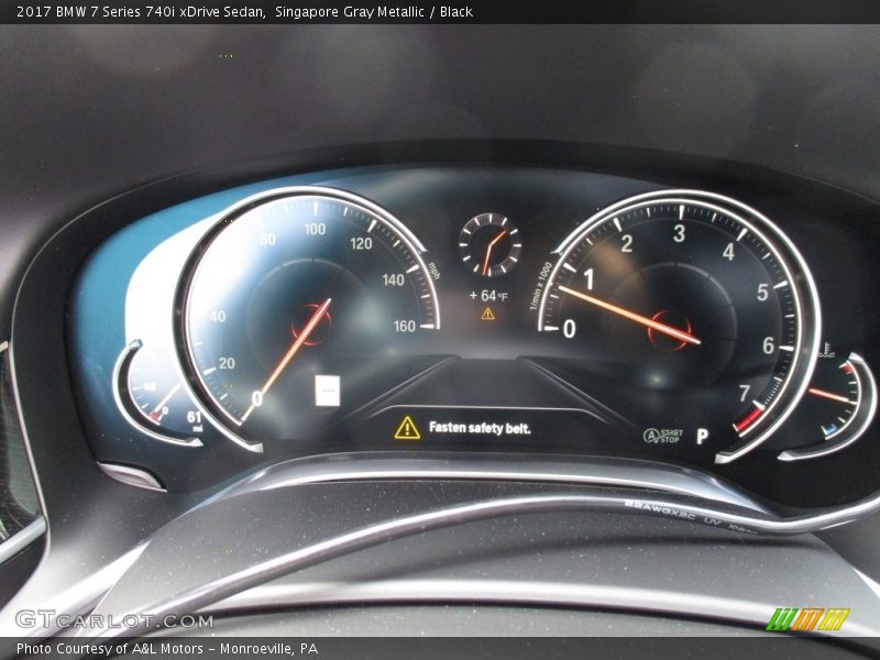 Singapore Gray Metallic / Black 2017 BMW 7 Series 740i xDrive Sedan
