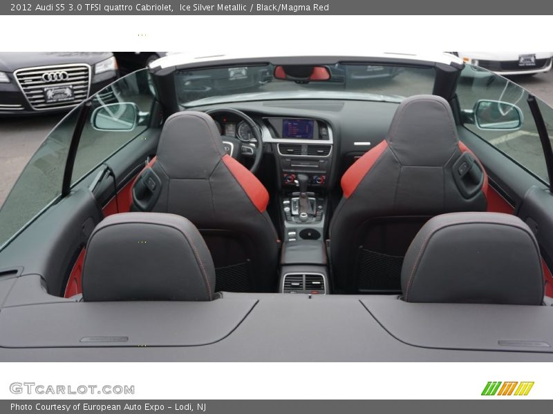 Ice Silver Metallic / Black/Magma Red 2012 Audi S5 3.0 TFSI quattro Cabriolet