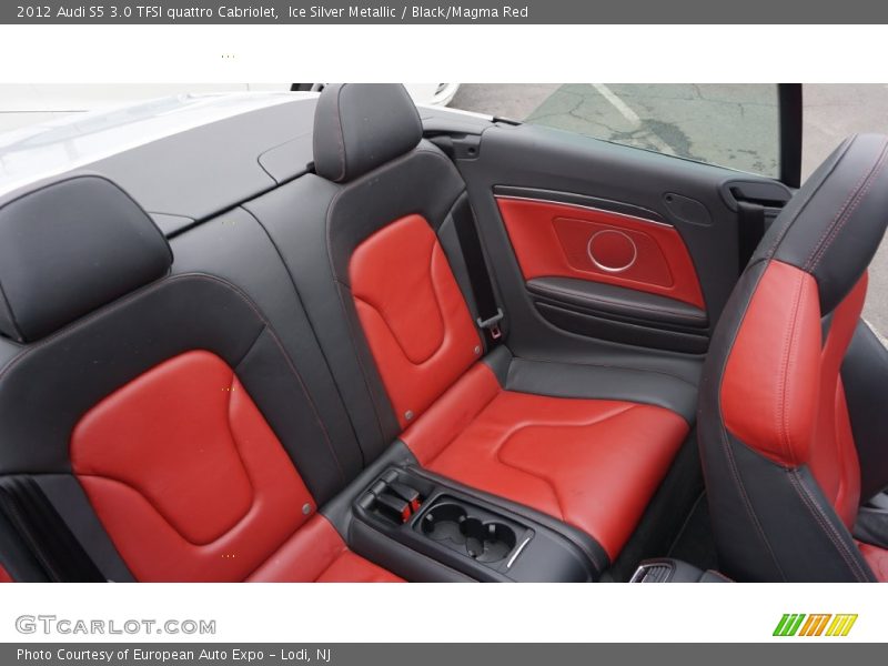 Ice Silver Metallic / Black/Magma Red 2012 Audi S5 3.0 TFSI quattro Cabriolet