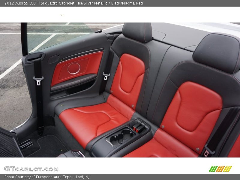 Ice Silver Metallic / Black/Magma Red 2012 Audi S5 3.0 TFSI quattro Cabriolet