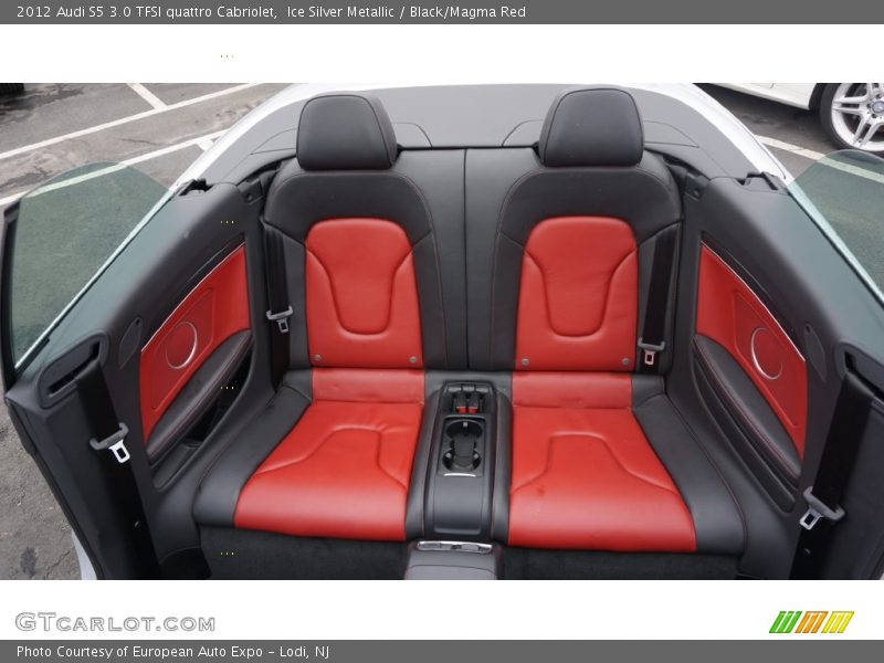 Ice Silver Metallic / Black/Magma Red 2012 Audi S5 3.0 TFSI quattro Cabriolet