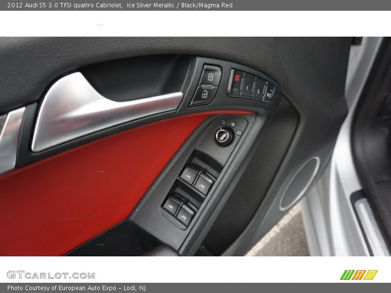 Ice Silver Metallic / Black/Magma Red 2012 Audi S5 3.0 TFSI quattro Cabriolet