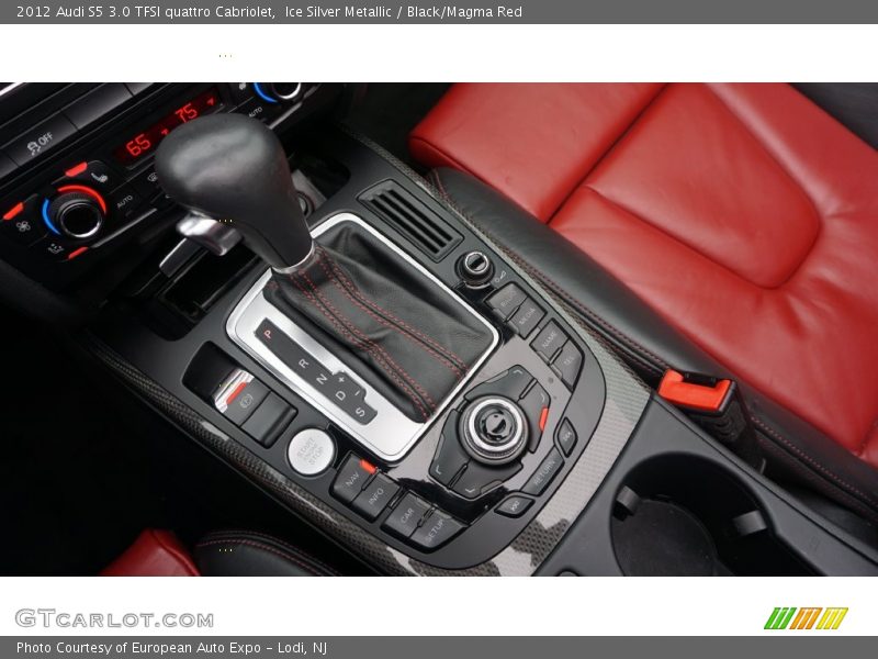 Ice Silver Metallic / Black/Magma Red 2012 Audi S5 3.0 TFSI quattro Cabriolet
