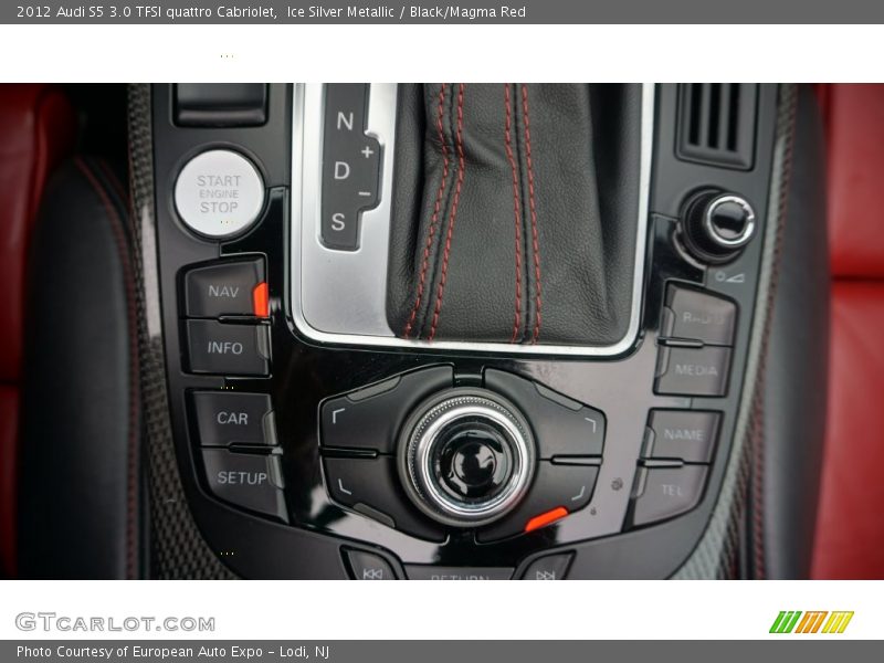 Ice Silver Metallic / Black/Magma Red 2012 Audi S5 3.0 TFSI quattro Cabriolet