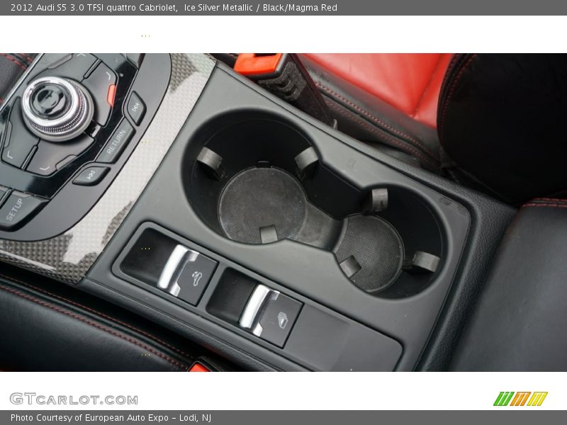 Ice Silver Metallic / Black/Magma Red 2012 Audi S5 3.0 TFSI quattro Cabriolet
