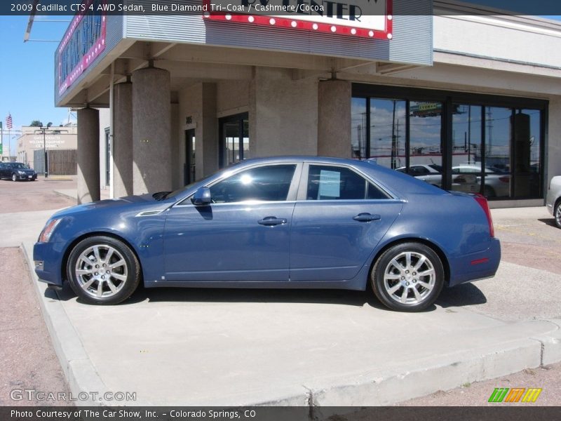 Blue Diamond Tri-Coat / Cashmere/Cocoa 2009 Cadillac CTS 4 AWD Sedan