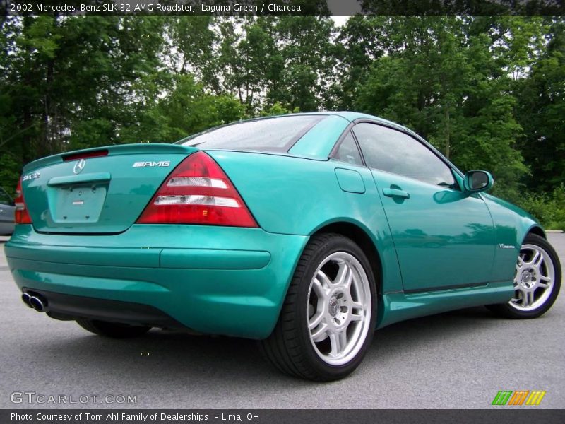 Laguna Green / Charcoal 2002 Mercedes-Benz SLK 32 AMG Roadster