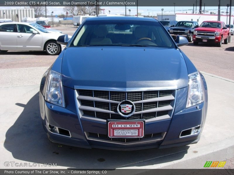 Blue Diamond Tri-Coat / Cashmere/Cocoa 2009 Cadillac CTS 4 AWD Sedan