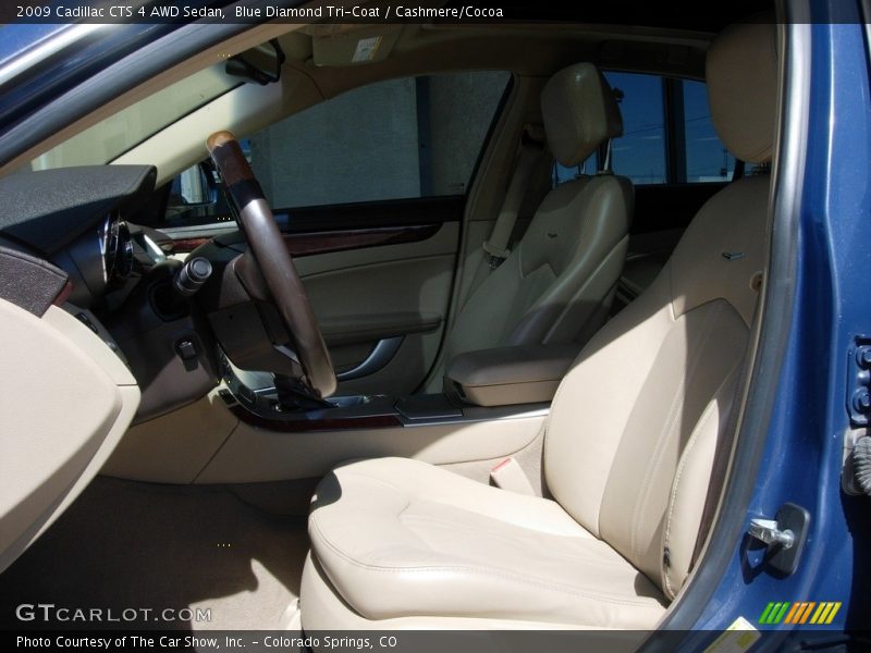 Blue Diamond Tri-Coat / Cashmere/Cocoa 2009 Cadillac CTS 4 AWD Sedan