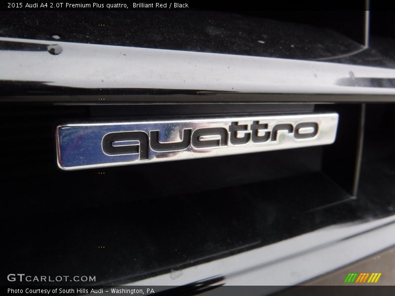 Brilliant Red / Black 2015 Audi A4 2.0T Premium Plus quattro