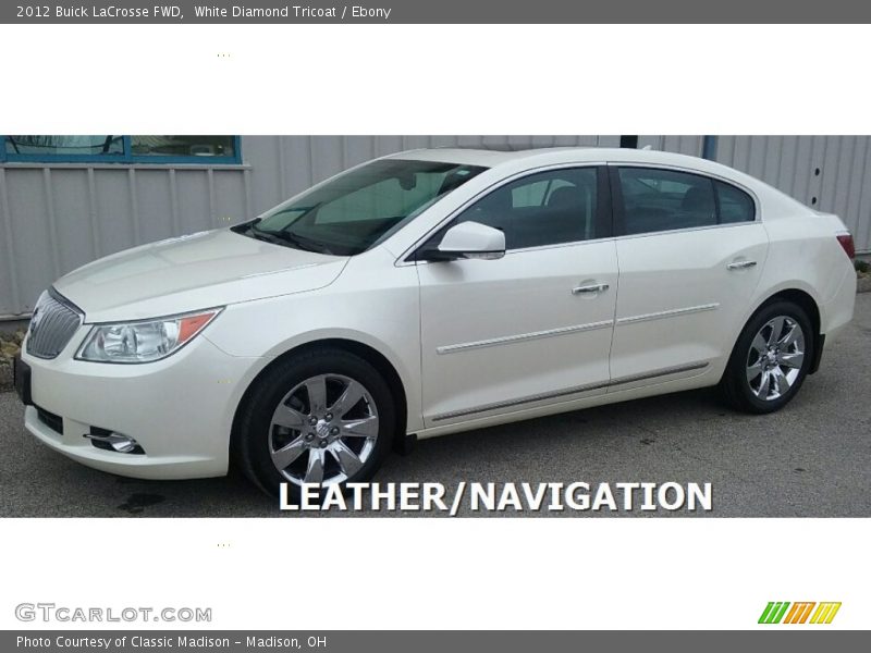 White Diamond Tricoat / Ebony 2012 Buick LaCrosse FWD