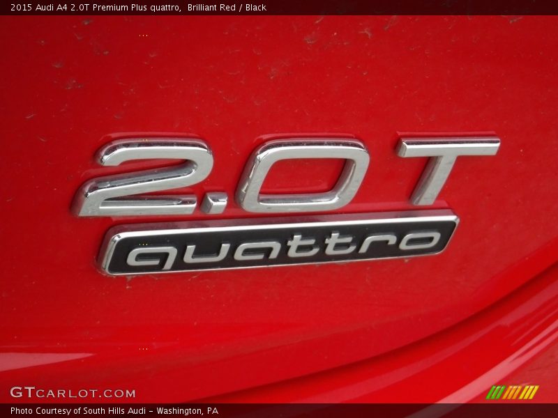 Brilliant Red / Black 2015 Audi A4 2.0T Premium Plus quattro