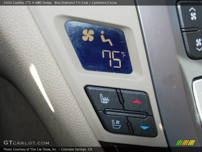 Blue Diamond Tri-Coat / Cashmere/Cocoa 2009 Cadillac CTS 4 AWD Sedan
