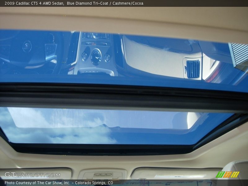 Blue Diamond Tri-Coat / Cashmere/Cocoa 2009 Cadillac CTS 4 AWD Sedan