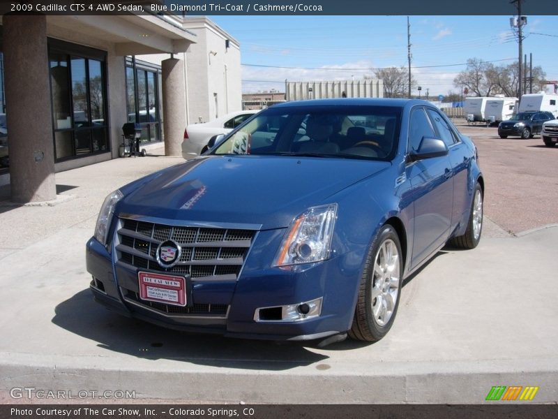 Blue Diamond Tri-Coat / Cashmere/Cocoa 2009 Cadillac CTS 4 AWD Sedan