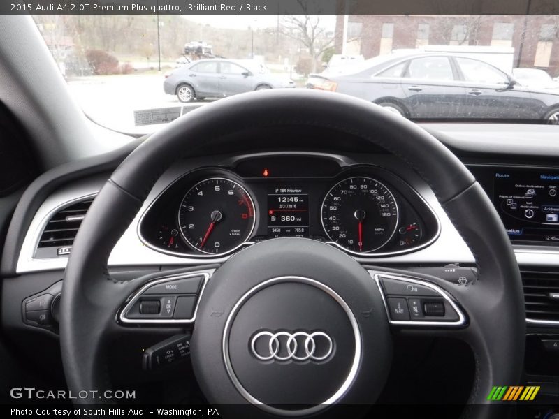 Brilliant Red / Black 2015 Audi A4 2.0T Premium Plus quattro