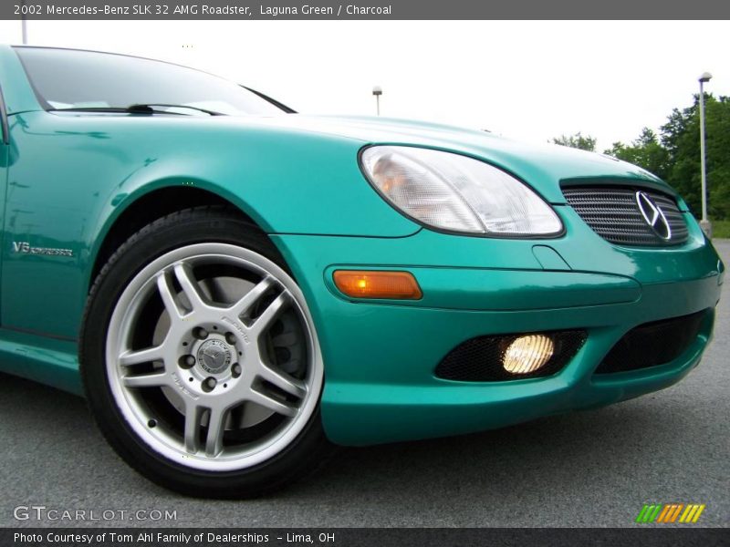 Laguna Green / Charcoal 2002 Mercedes-Benz SLK 32 AMG Roadster