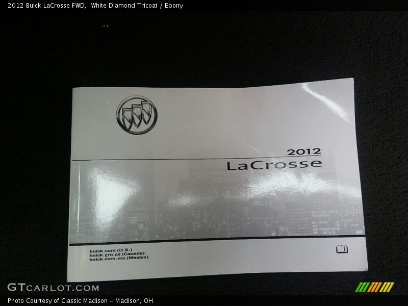 White Diamond Tricoat / Ebony 2012 Buick LaCrosse FWD