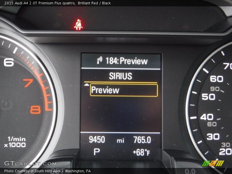 Brilliant Red / Black 2015 Audi A4 2.0T Premium Plus quattro