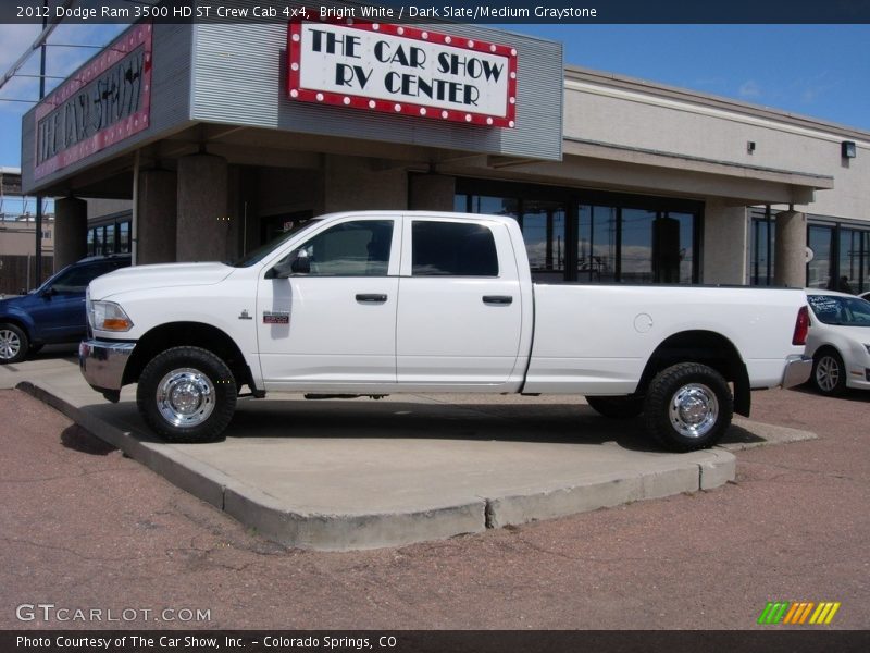 Bright White / Dark Slate/Medium Graystone 2012 Dodge Ram 3500 HD ST Crew Cab 4x4