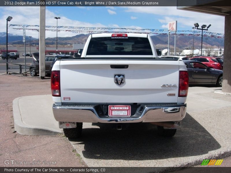 Bright White / Dark Slate/Medium Graystone 2012 Dodge Ram 3500 HD ST Crew Cab 4x4
