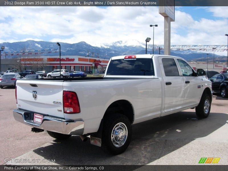 Bright White / Dark Slate/Medium Graystone 2012 Dodge Ram 3500 HD ST Crew Cab 4x4