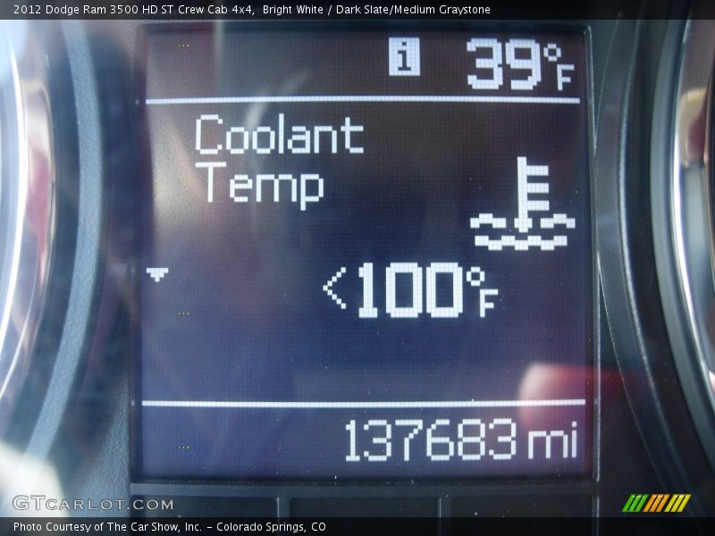 Bright White / Dark Slate/Medium Graystone 2012 Dodge Ram 3500 HD ST Crew Cab 4x4