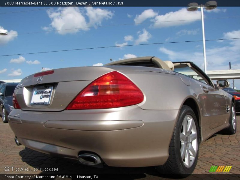 Desert Silver Metallic / Java 2003 Mercedes-Benz SL 500 Roadster