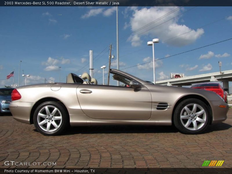Desert Silver Metallic / Java 2003 Mercedes-Benz SL 500 Roadster