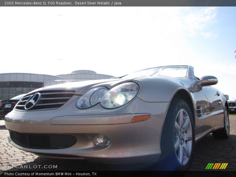 Desert Silver Metallic / Java 2003 Mercedes-Benz SL 500 Roadster