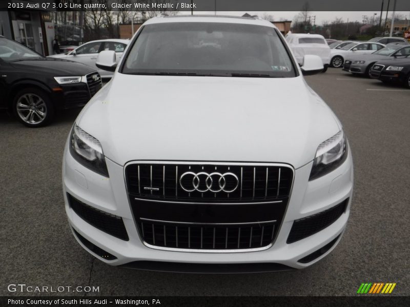 Glacier White Metallic / Black 2013 Audi Q7 3.0 S Line quattro