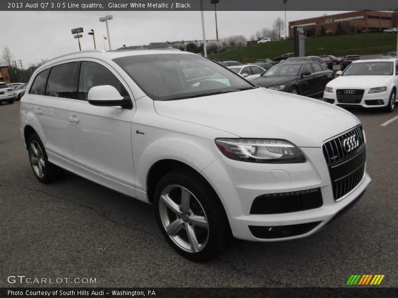 Glacier White Metallic / Black 2013 Audi Q7 3.0 S Line quattro