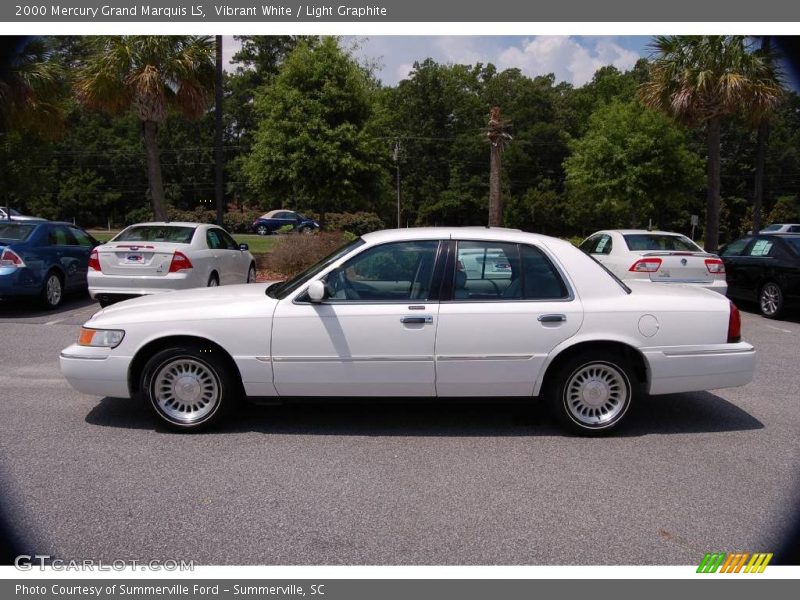 Vibrant White / Light Graphite 2000 Mercury Grand Marquis LS