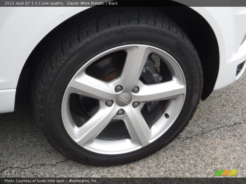 Glacier White Metallic / Black 2013 Audi Q7 3.0 S Line quattro