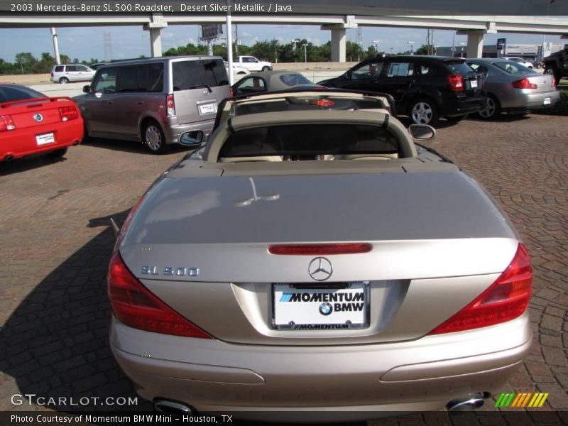 Desert Silver Metallic / Java 2003 Mercedes-Benz SL 500 Roadster