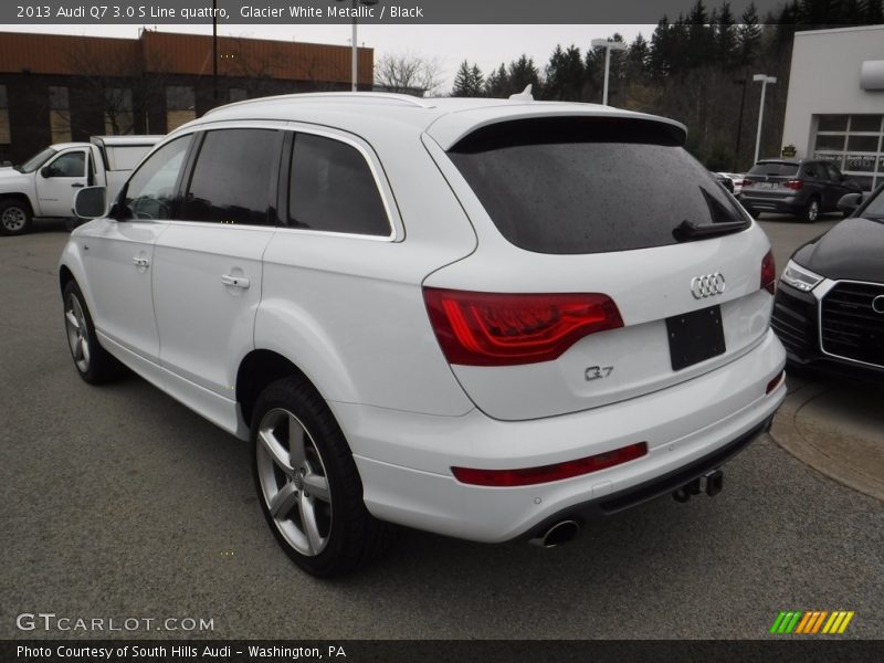 Glacier White Metallic / Black 2013 Audi Q7 3.0 S Line quattro