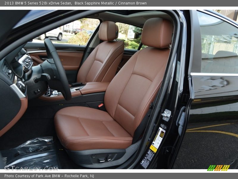 Black Sapphire Metallic / Cinnamon Brown 2013 BMW 5 Series 528i xDrive Sedan