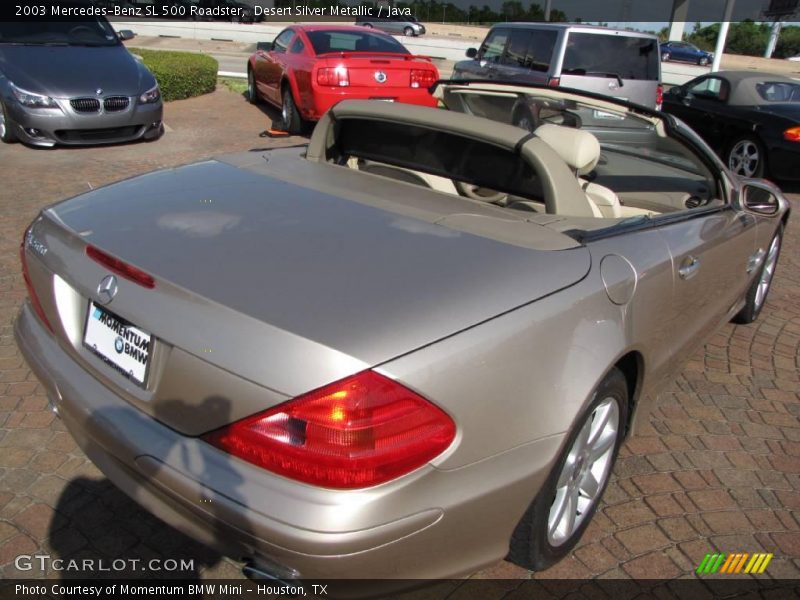 Desert Silver Metallic / Java 2003 Mercedes-Benz SL 500 Roadster