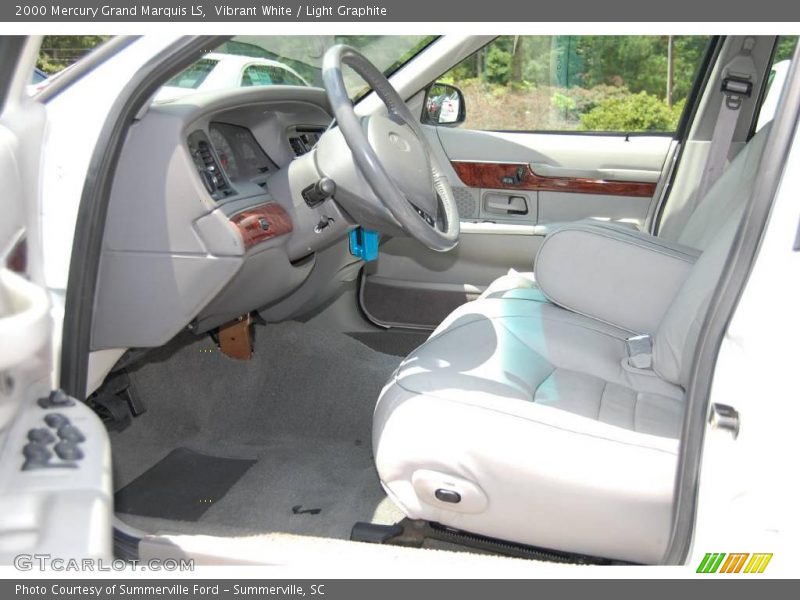 Vibrant White / Light Graphite 2000 Mercury Grand Marquis LS
