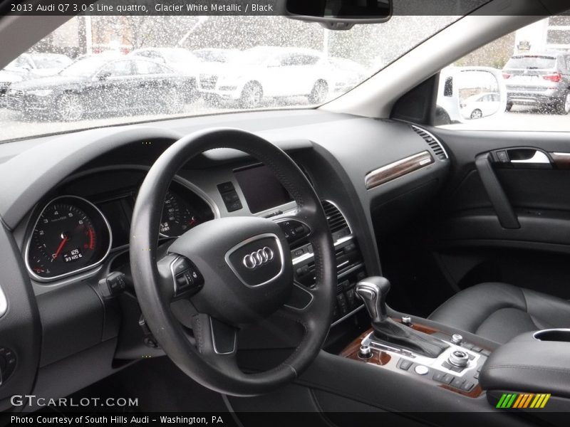 Glacier White Metallic / Black 2013 Audi Q7 3.0 S Line quattro