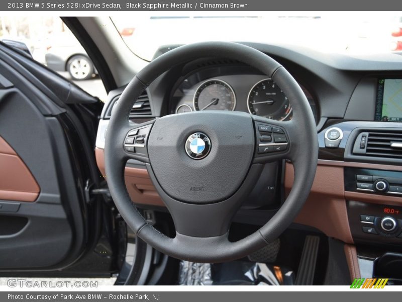 Black Sapphire Metallic / Cinnamon Brown 2013 BMW 5 Series 528i xDrive Sedan