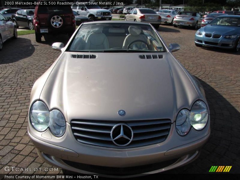 Desert Silver Metallic / Java 2003 Mercedes-Benz SL 500 Roadster