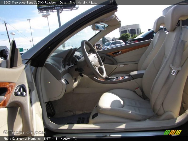 Desert Silver Metallic / Java 2003 Mercedes-Benz SL 500 Roadster
