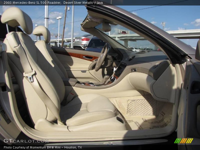Desert Silver Metallic / Java 2003 Mercedes-Benz SL 500 Roadster