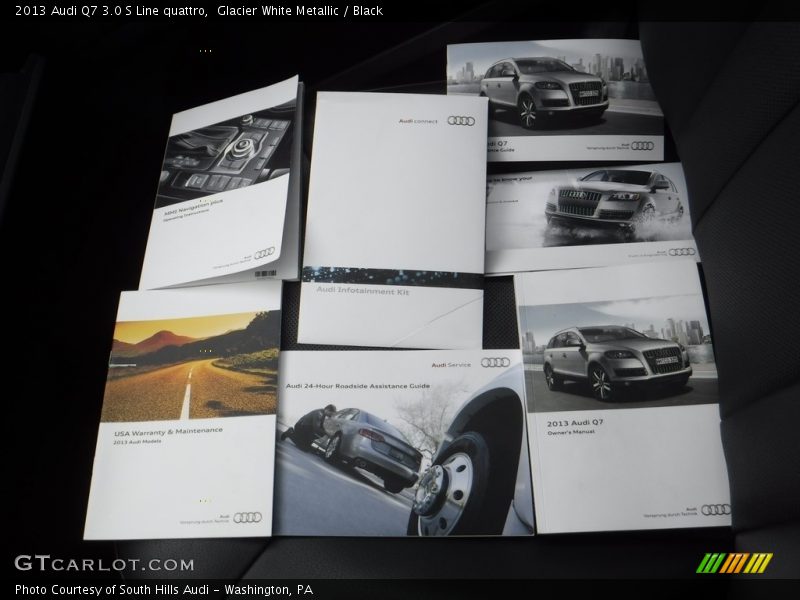 Glacier White Metallic / Black 2013 Audi Q7 3.0 S Line quattro