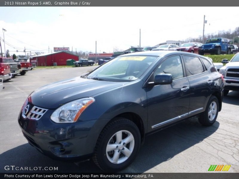 Graphite Blue / Gray 2013 Nissan Rogue S AWD