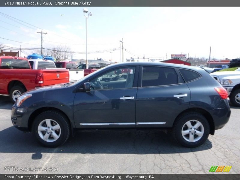 Graphite Blue / Gray 2013 Nissan Rogue S AWD