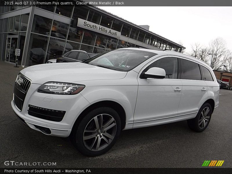 Glacier White Metallic / Black 2015 Audi Q7 3.0 Premium Plus quattro