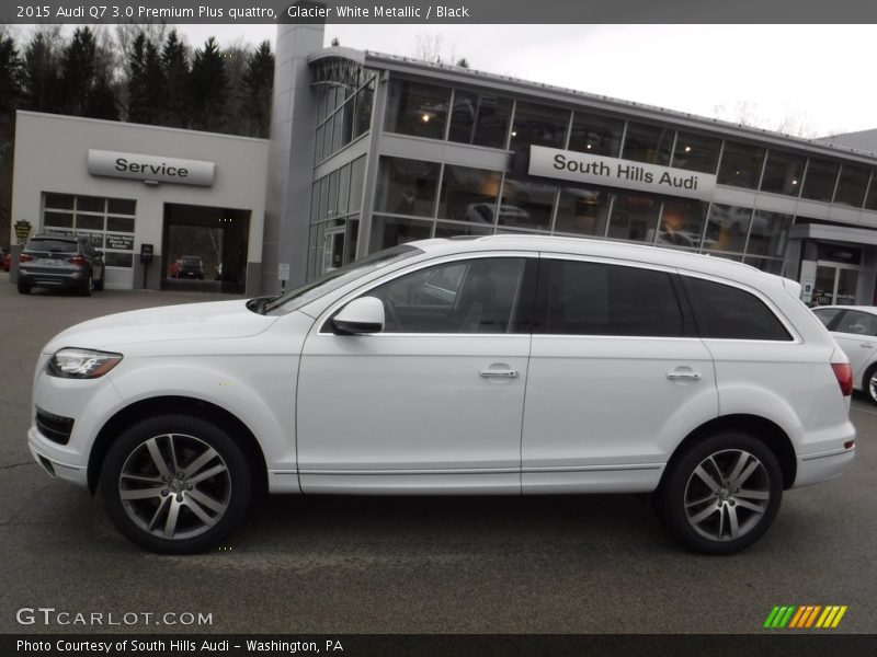 Glacier White Metallic / Black 2015 Audi Q7 3.0 Premium Plus quattro