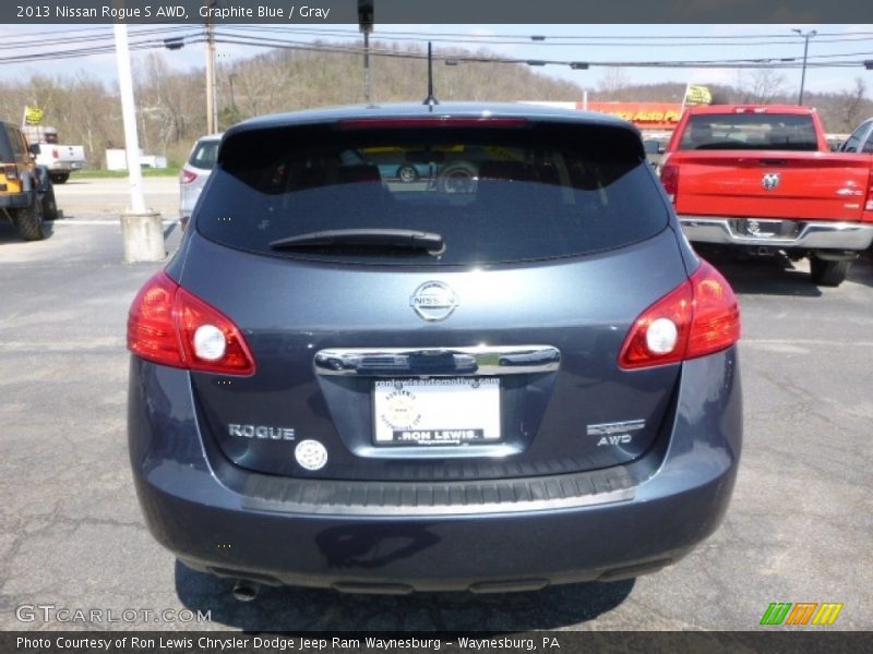 Graphite Blue / Gray 2013 Nissan Rogue S AWD